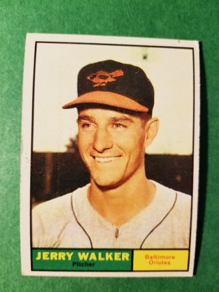 1961 - TOPPS EXMT - NRMT BASEBALL - CARD NO. 85 - JERRY WALKER -  ORIOLES