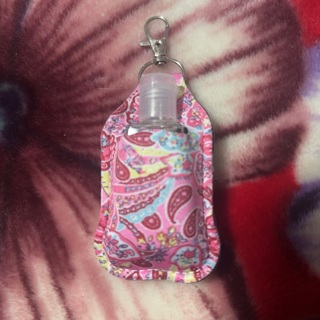 Keychain w/ refillable bottle