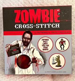 Zombie Cross Stitch Kit Everything you need to stitch your brains out! NEW!