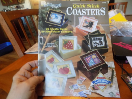the Needlecraft Shop Quick Stitch Coasters 20 Coaster Motif for needlepoint coasters Vintage 1991