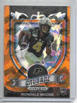 Rondale Moore 2021 Prizm Draft Prizms Orange Ice #171