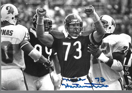 MIKE HARTENSTINE NFL BEARS AUTOGRAPHED 4X6 PHOTO