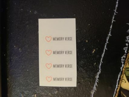 Memory Verse Stickers