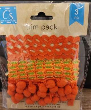 NEW - Crafter's Square - Orange Trims - 3 pieces