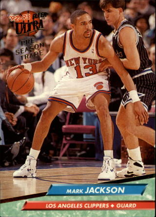 1992-93 Ultra Los Angeles Clippers Basketball Card #84 Mark Jackson