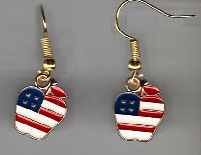 4th of July Earrings Style 7 LOT 2 (PLEASE READ DESCRIPTION)