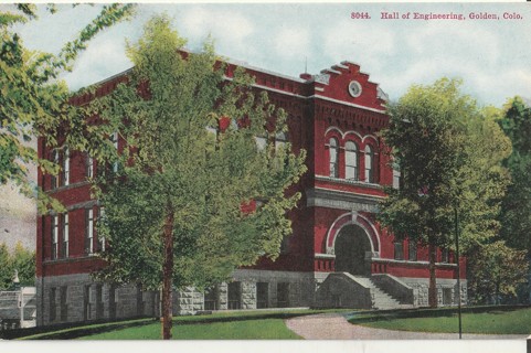 Vintage Unused Postcard: d: Hall of Engineering, Golden, CO