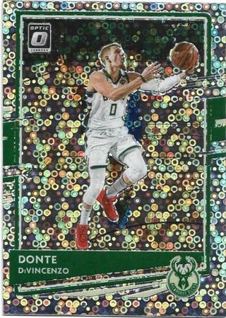 2020-21 DONRUSS OPTIC DONTE DIVINCENZO SILVER DISCO PRIZM REFRACTOR CARD