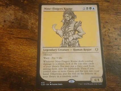 Magic the gathering mtg Nine Fingers Keene Showcase rare card Baldurs Gate