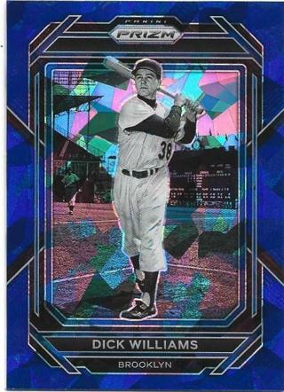 2023 PRIZM DICK WILLIAMS BLUE CRACKED ICE PRIZM REFRACTOR CARD