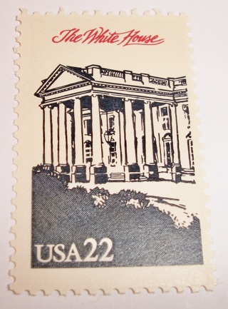 Scott #2219e, The White House, Useable 22¢ US Postage Stamp