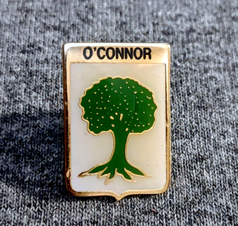 Vtg Irish O Connor Crest Enamel Family Heritage Lapel Pin Badge