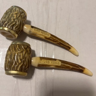 Vintage Las Vegas Corncob Pipe Salt and Pepper Shakers