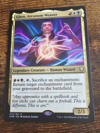 Magic the gathering mtg Ghen Arcanum Weaver rare card Commander Legends