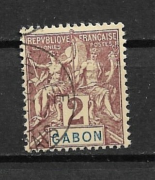 1904 Gabon Sc17 2c Navigation & Commerce used