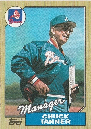 1987 TOPPS BASEBALL CARD CHUCK TANNER 