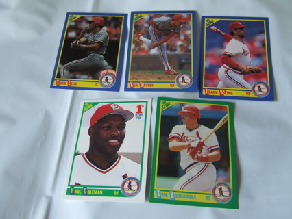 1990 St Louis Cardinals Score Team Card Lot of 5