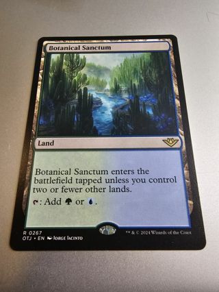 Magic the gathering mtg Botanical Sanctum rare card Outlaws Thunder Junction