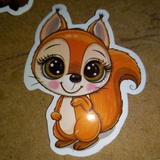 Adorable nice big Cute new vinyl lap top sticker no refunds regular mail very nice quality