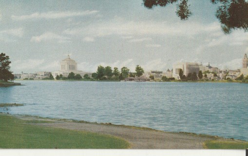 Vintage Unused Postcard: n: Lake Merritt, Oakland, CA