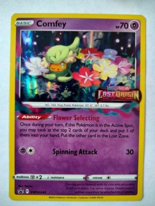 Comfey swsh 242 prerelease holo promo pokemon