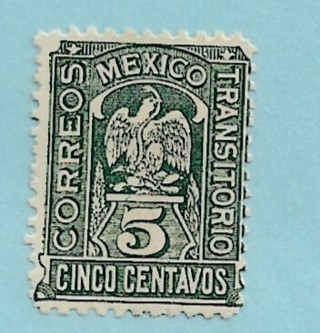 1914 Mexico Sc369 5c coat of Arms NG