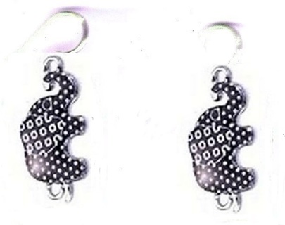 SP TEXURED ELEPHANT EARRINGS STYLE 11 #2 (PLEASE READ DESCRIPTION