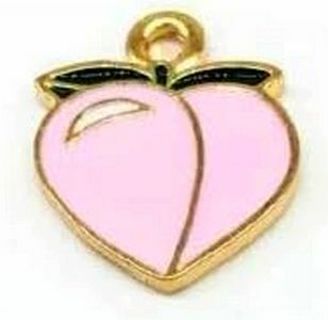 10pc GP Enamel Peach Charms #2 (PLEASE READ DESCRIPTION) 