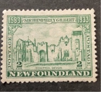 MNG NFLD SC#213 2c Compton Castle - Gilbert issue