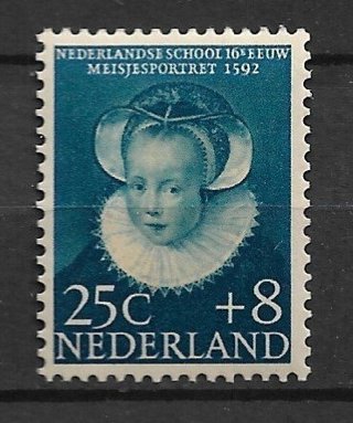 1956 Netherlands ScB305 Children Portraits: Girl MNH