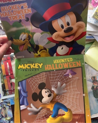 2 Brand New Disney Halloween Mickey Mouse Books 