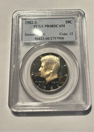 1982 -S  PCGS PR68DCAM Half dollar 