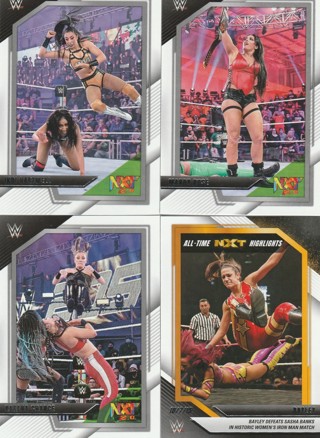 2022 WWE NXT 2.0 - Womens Division - 4 Card Lot Bailey, Mandy, Indi, Katana