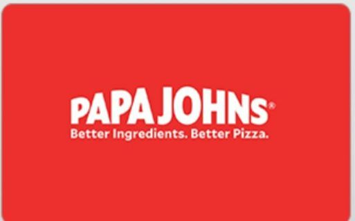 $5 Papa John's egiftcard