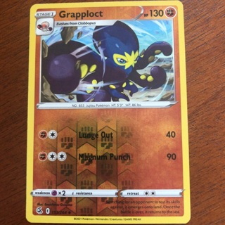 Pokemon card - Grapploct reverse halo