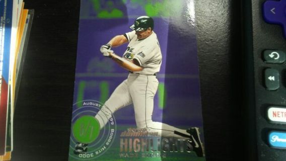 2000 SKYBOX DOMINION. HIGHLIGHTS WADA BOGGS TAMPA BAY DEVIL RAYS BASEBALL CARD# 20