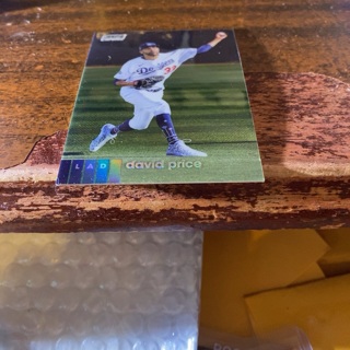 2020 topps stadium club chrome refracter David price baseball card 