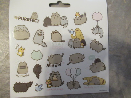 Fun sheet of  "Crazy Cats"  stickers