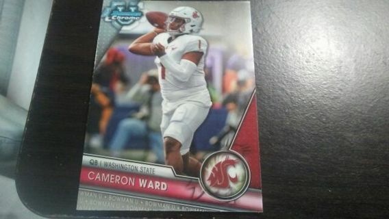 2023 BOWMAN CHROME ROOKIE CAMERON WARD WASHINGTON STATE FOOTBALL CARD# 145