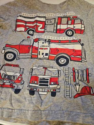 Grey firetruck shirt