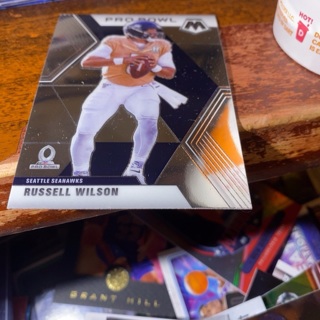 2020 panini mosaic pro bowl Russell wilson football card 