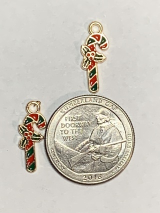 CHRISTMAS CHARMS~#74~SET OF 2 CHARMS~FREE SHIPPING!