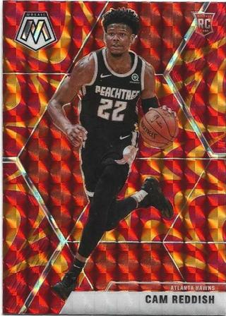 2019-20 MOSAIC CAM REDDISH ORANGE PRIZM REFRACTOR ROOKIE CARD