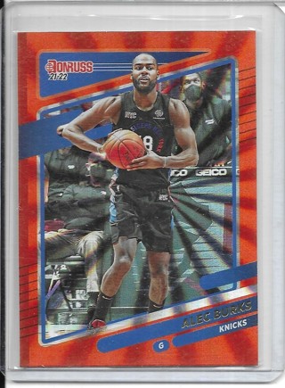 Alec Burks 2021-22 Donruss Holo Orange Laser #92