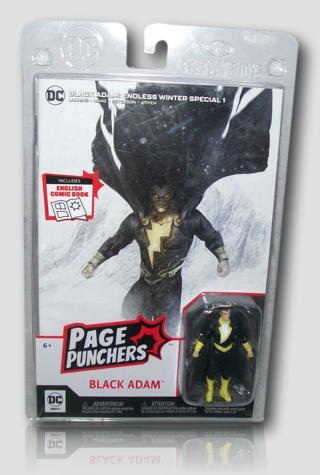 New! McFarlane Toys Page Punchers 3" BLACK ADAM w/ Black Adam Comic.