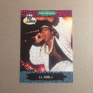 1991 ProSet Super MusiCards Yo! MTV RAPS | L.L. COOL J | Card # 48