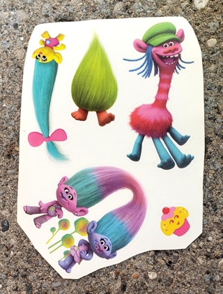 TROLLS LARGE WALL DECALS STYLE 2