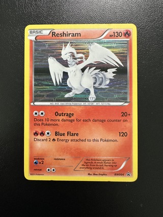 Reshiram Holo Black Star Promo #BW004 Pokemon Card