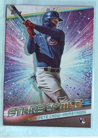 2024 Topps Pete Crow-Armstrong ROOKIE STARS OF MLB INSERT Baseball Card # SLMB-25 Cubs