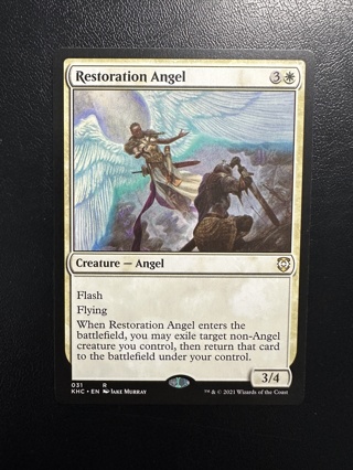 Restoration Angel MTG KHC Commander Rare Card